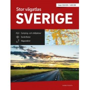 Stor vägatlas Sverige Norstedts A3 spiral